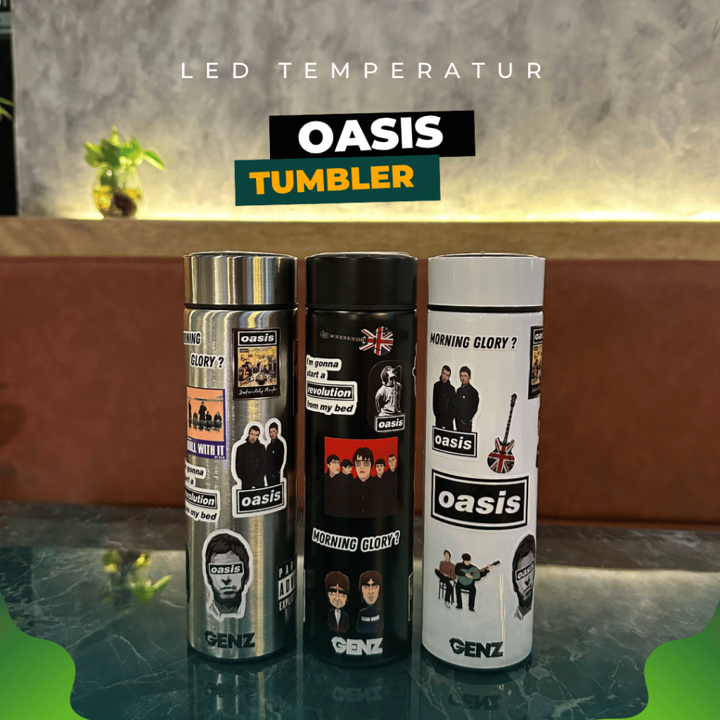 OASIS Tumbler Aesthetic  Premium Stainless Stell Tahan Dingin dan  Panas size 500Ml LED TEMPERATUR foto 2