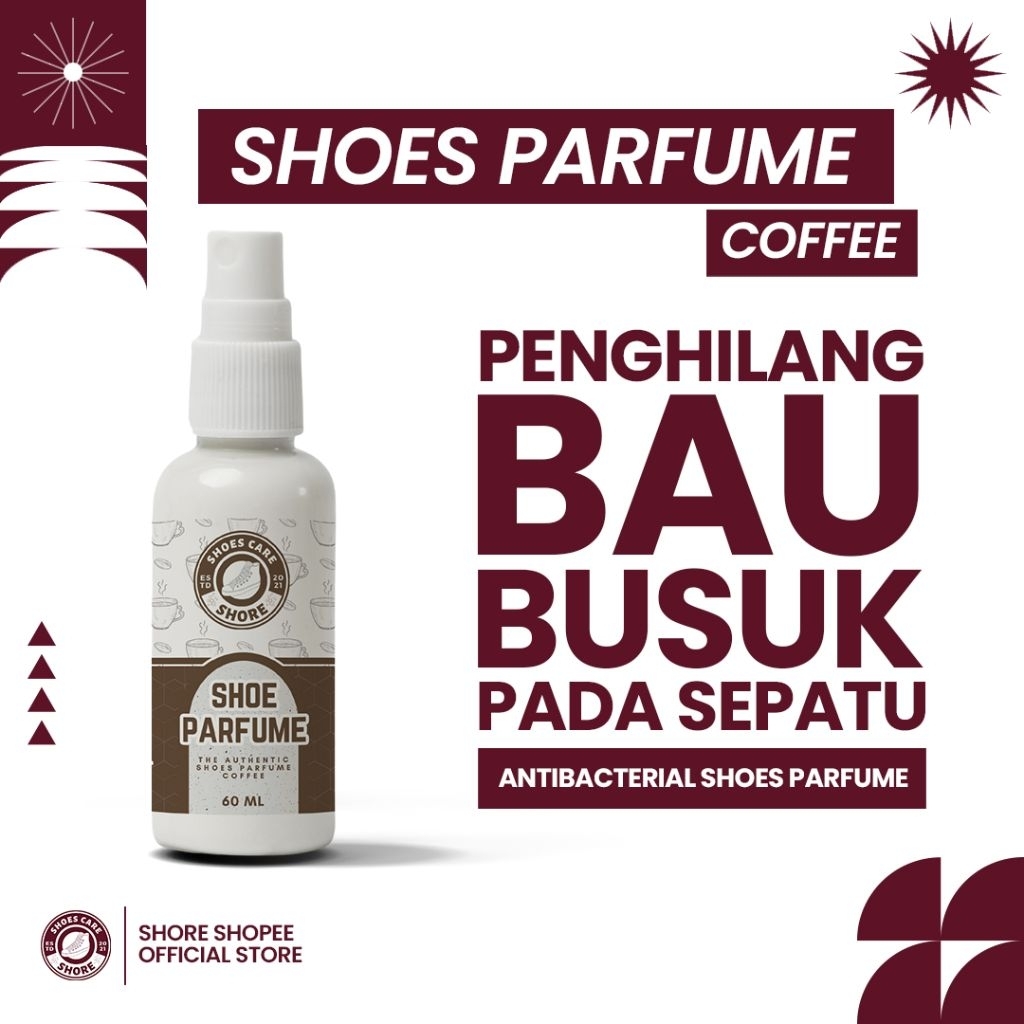 SHORE - Parfum Sepatu, Helm, dan Tas - Parfum Sepatu Menghilangkan Bau Tidak Sedap - Aroma Coffee
