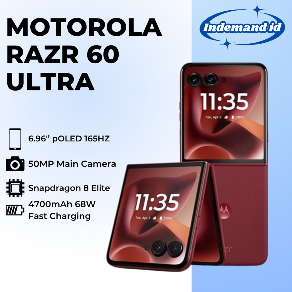 Motorola Razr 60 Ultra 5G Android 15 6.96"pOLED 165HZ Snapdragon 8 Elite 50MP