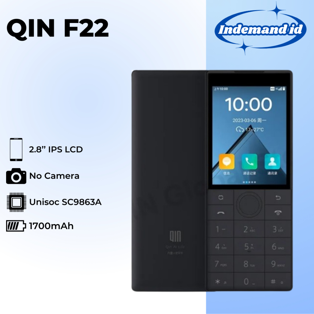 Qin F22 Tanpa Kamera Android Non Camera Hp Keypad Sentuh
