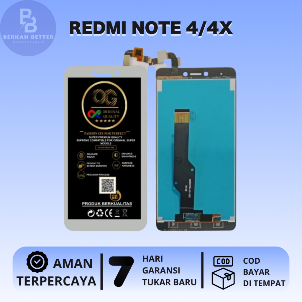 LCD REDMI NOTE 4 (2016100) | NOTE 4X ORIGINAL + TOUCHSCREEN | Shopee ...