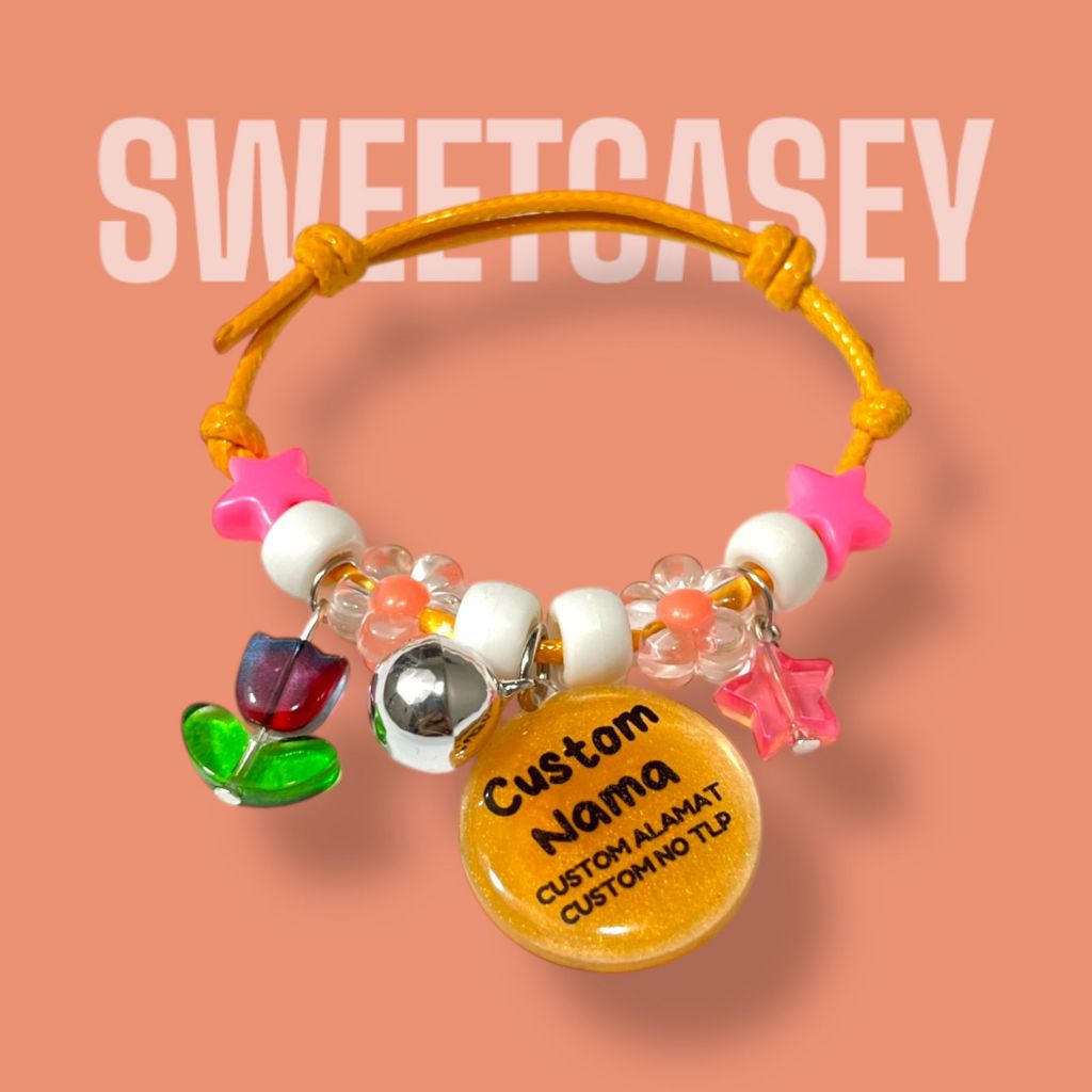 KALUNG KUCING CUSTOM NAMA/GARDEN CAT NECKLACE/KALUNG KUCING GARDEN/KALUNG KUCING/KALUNG FREE NAMA - Gambar 4