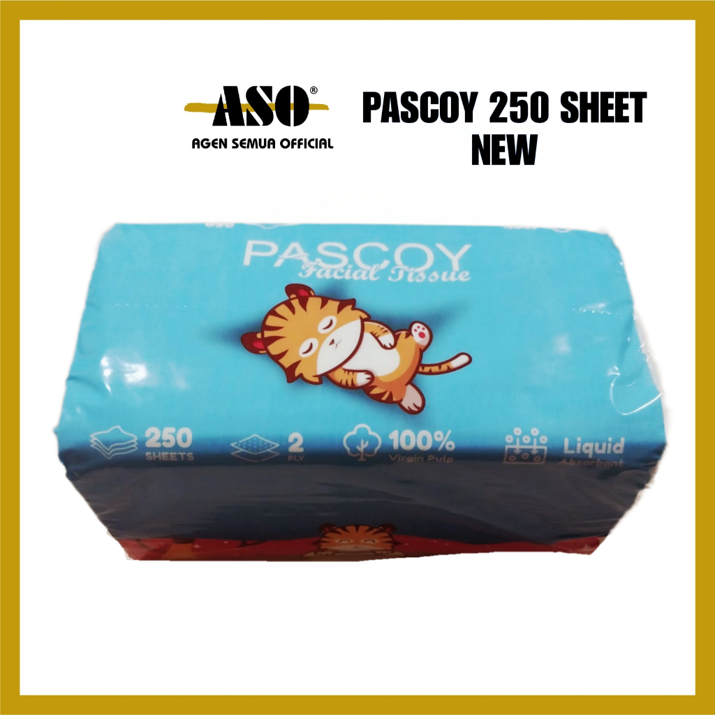 Tisu Tissue Pascoy 250 sheets 2ply PROMO !!!