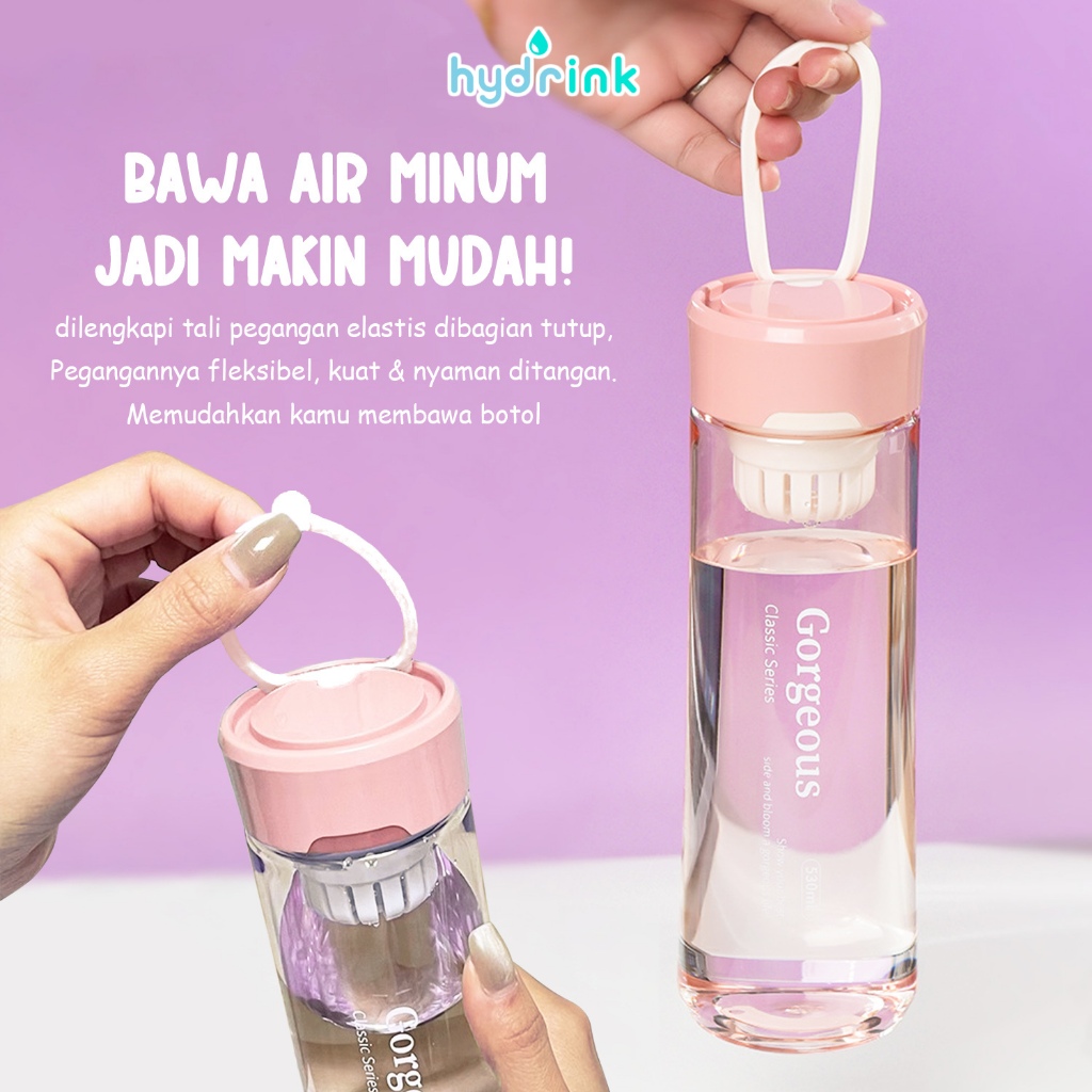 Hydrink Botol Minum 530ml Anti Tumpah BPA Free - Gambar 4