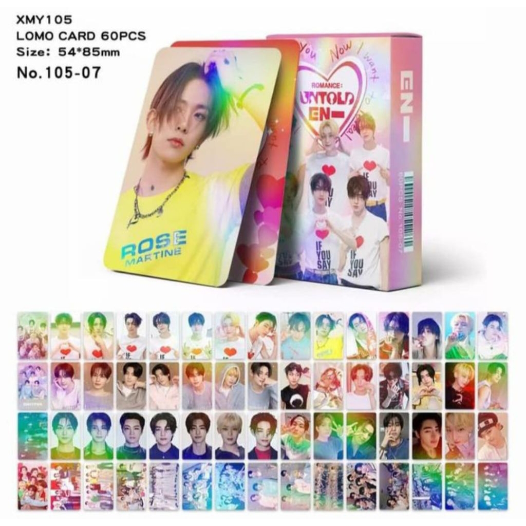 Lomocard 1 Pack Contains 60pcs Kpop Picture 2 Sides Reversible ...