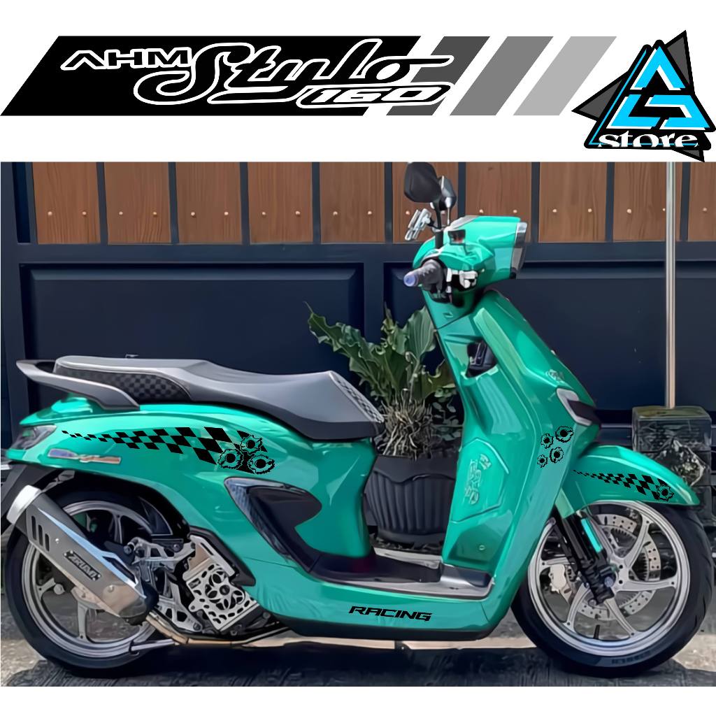 STICKER CUTTING/578/STRIPING AHM HONDA STYLO 160/ FLAG STICKER ...