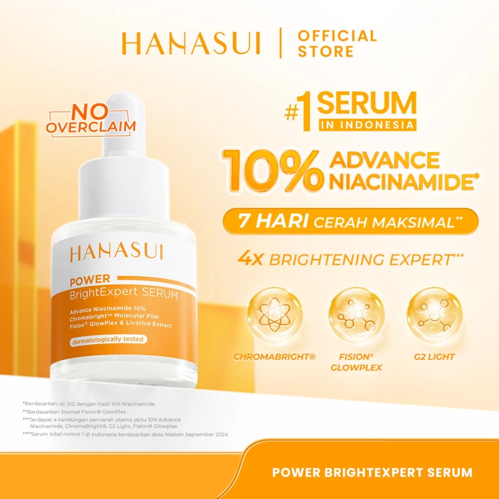 [BUNDLE] Hanasui Basic Skincare Set - Glow Expert Gentle Cleanser Collagen Water Sunscreen SPF 50 Bright Expert Moisturizer Gel Micellar Water Niacinamide Tranexamic Acid Vitamin C Membersihkan Melembapkan Mencerahkan Wajah - Gambar 4