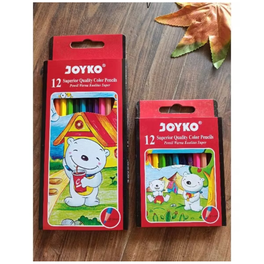 Pensil Warna Joyko Van-Co 12 Warna Alat tulis Sekolah Dan Kantor