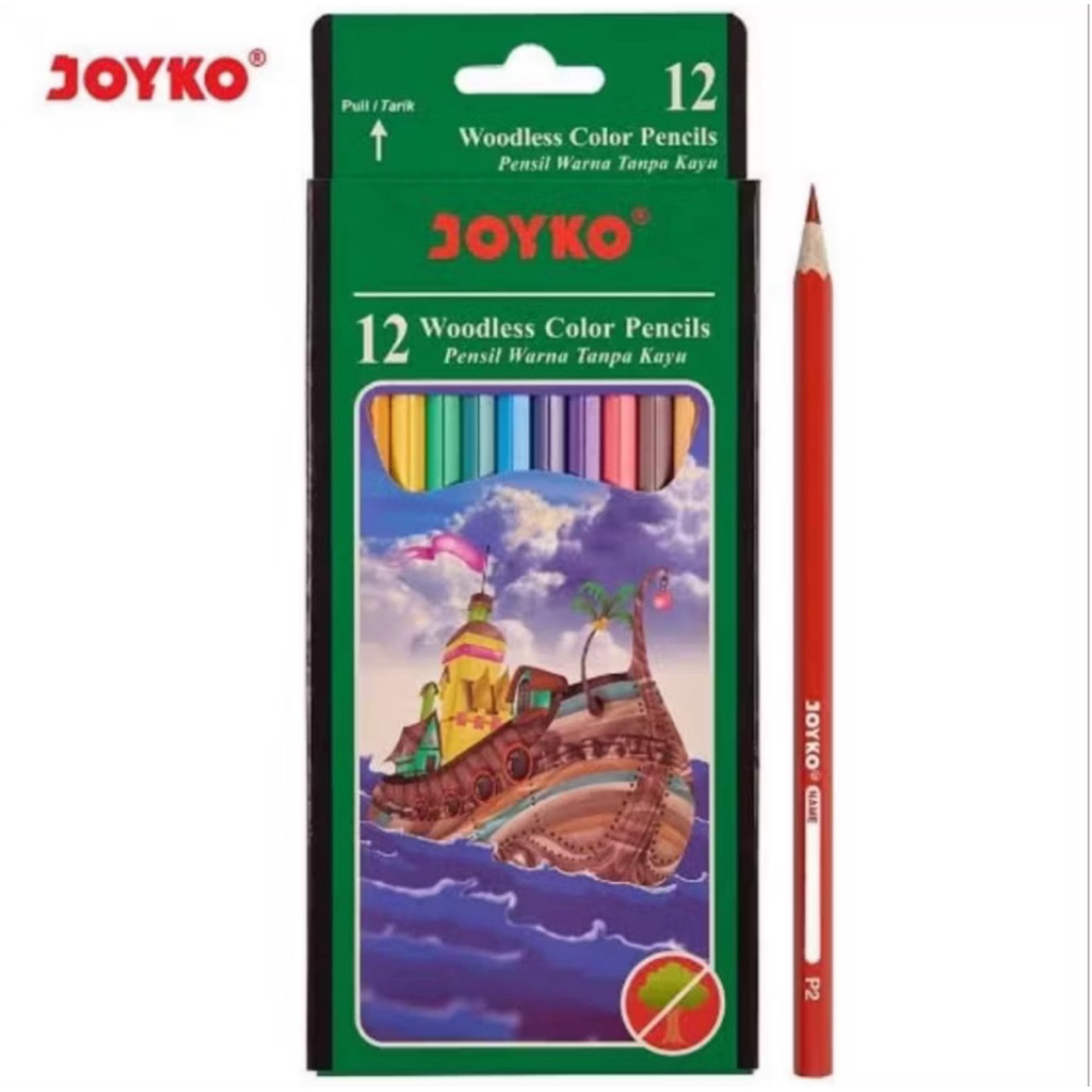 Pensil Warna Joyko Van-Co 12 Warna Alat tulis Sekolah Dan Kantor - Gambar 4