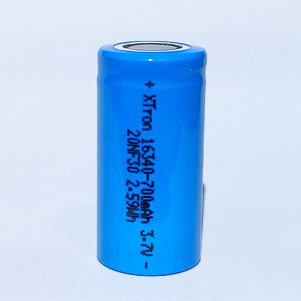 Baterai Lithium 16340 Real Capacity Rechargeable - Gambar 2