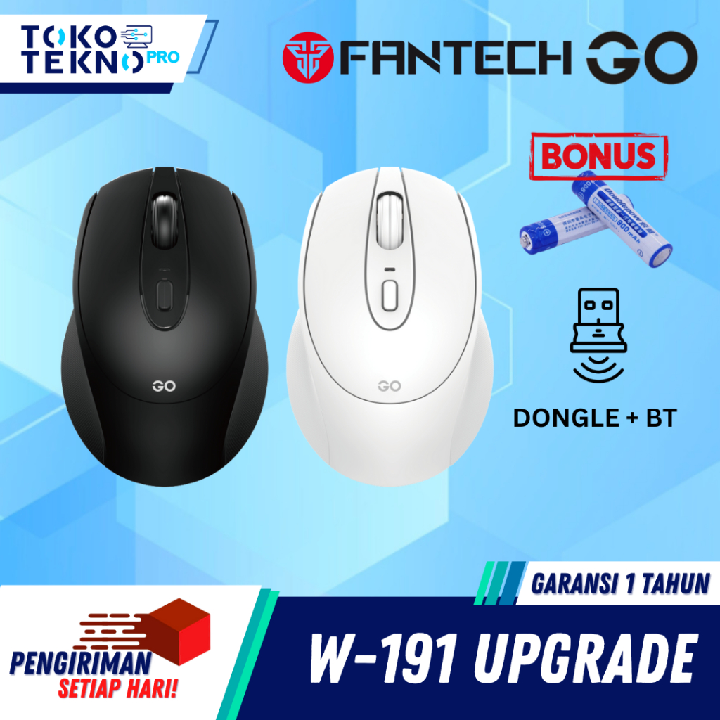 Fantech GO W191 / W191S / W-191S Wireless Silent Click Mouse 2,4Ghz Office