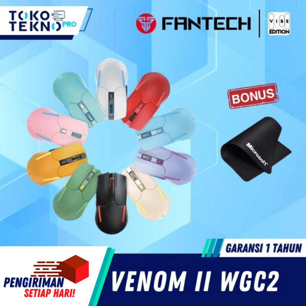 Fantech WGC2 Venom II Mint Edition Gaming Wireless Mouse