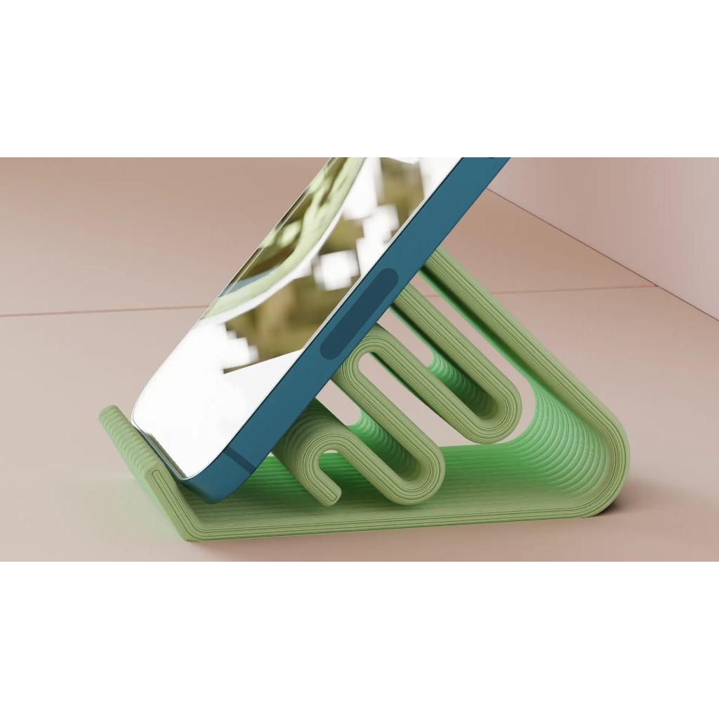 HP Modern Wavy Phone Stand PLA 3D Print | Stand Layered Aesthetichp ...
