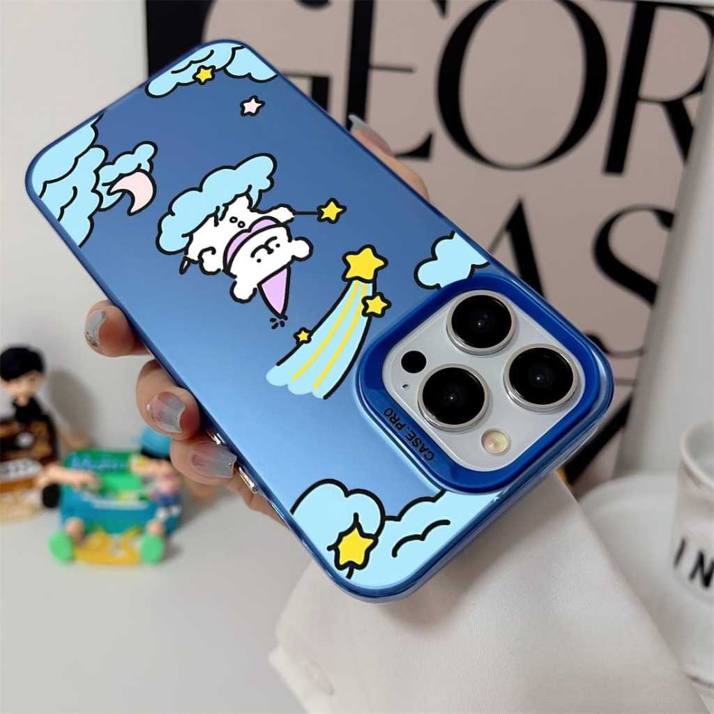 Case Realme 10 4G 10 Pro 10 Pro Plus Realme 11 4G Realme 11 Pro 11 Pro Plus 12 5G 12 Plus 5G 12 Pro Plus 5G Realme 13 4G 13 Plus 13 Pro 13 Pro Plus Realme 14 5G 14T 5G Realme 5 5S 5I C3 Realme  5 Pro Realme 7 Case Hologram gambar Bear Cloud Kartun Lucu - Gambar 3