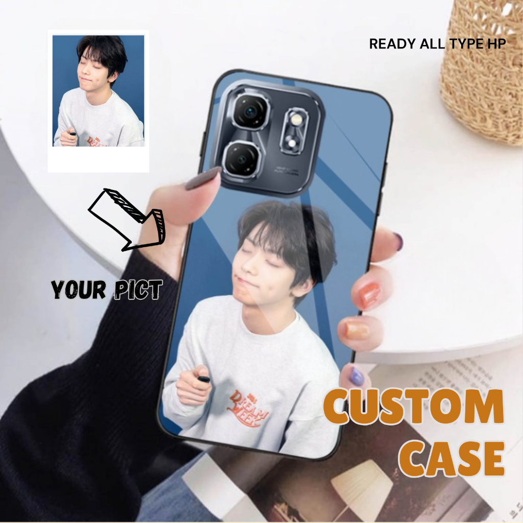 Trinnity_shop - CUSTOM Glossy Mobile Phone Glass Case - For All Types ...