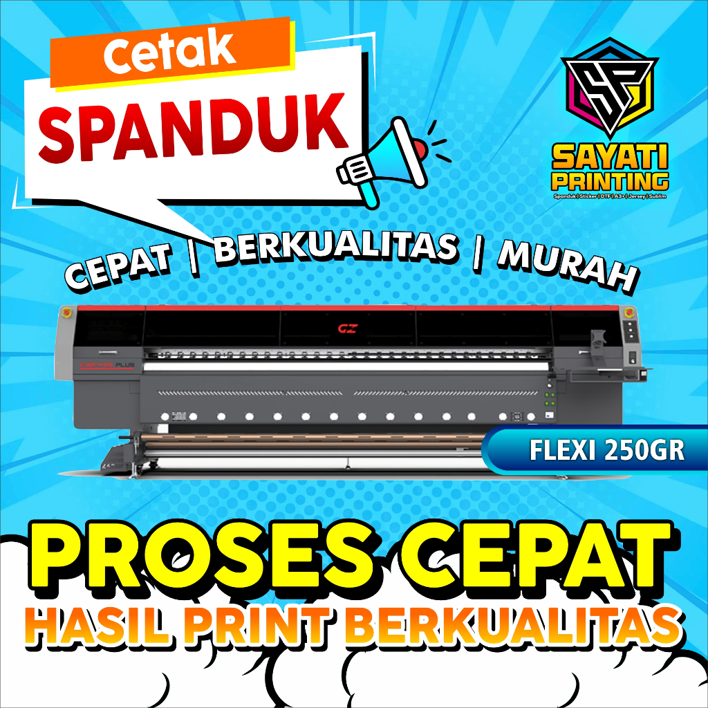 SAYATI PRINTING Digital Printing Flexy Frontlite China 250gsm CUSTOM ...