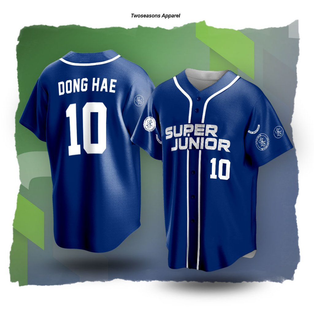 Jersey Baseball Unofficial Super Junior Super Show Suju Kpop