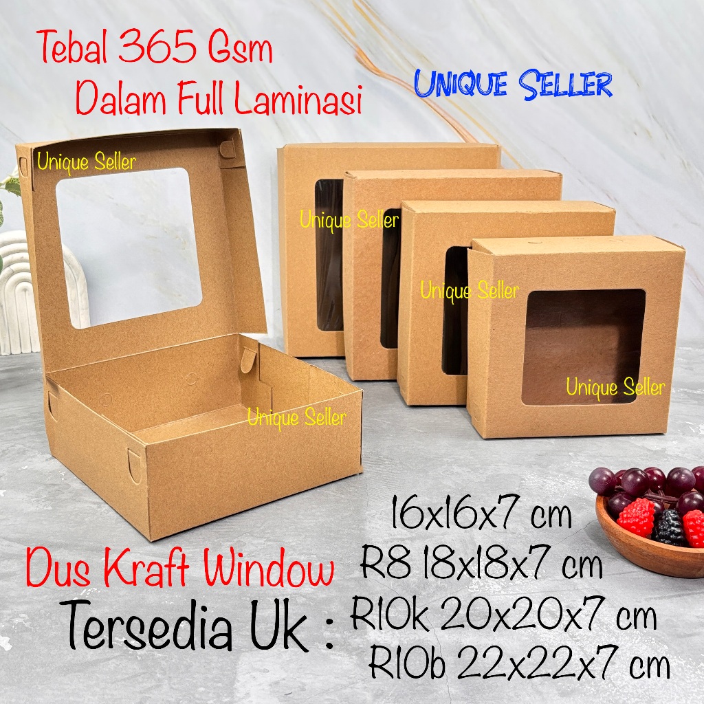 [Isi10] KRAFT Rice Box 16x16x7 18x18x7 20x20x7 22x22x7 Full Laminated ...