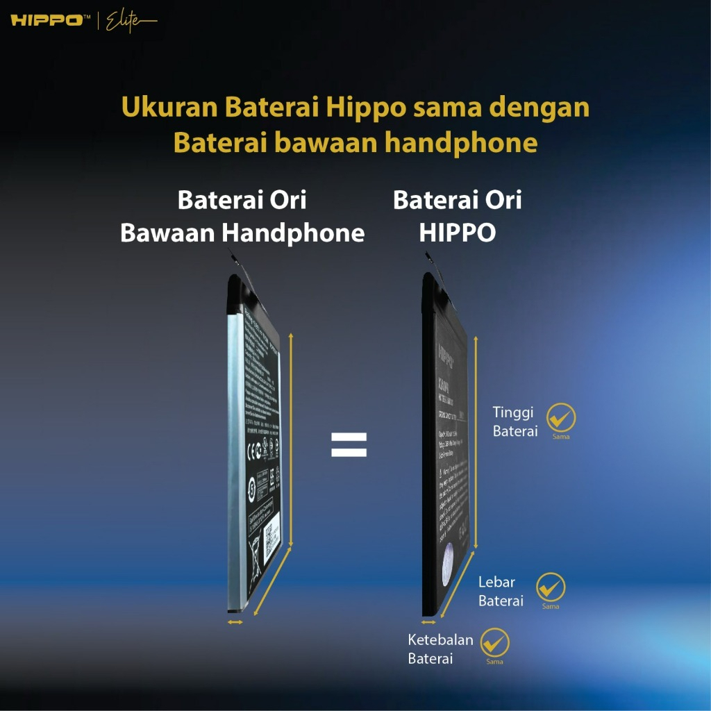 Hippo Baterai VIVO B-N8 V20 / V20 PRO / S7 / BN8 / 4000mAh Original Cell Battery Batere Batrai - Gambar 3
