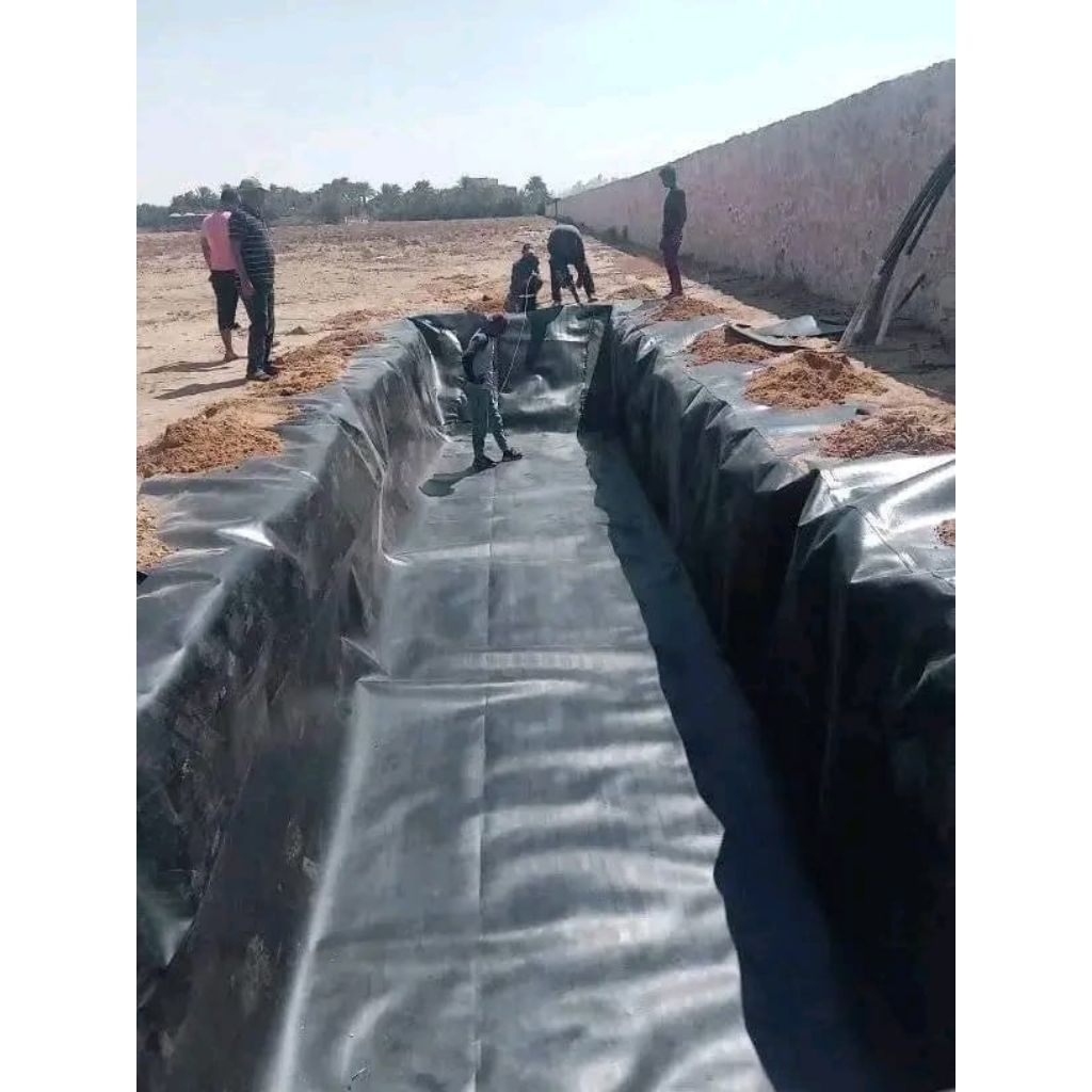 HDPE / GEMIMBRANE TEBAL 300 MICRON LEBAR 4 METER BEKAS TAMBAK LAYAK PAKAI - Gambar 3