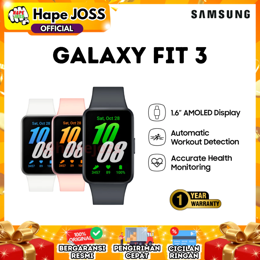 Samsung Galaxy Fit 3 smartwatch garansi resmi