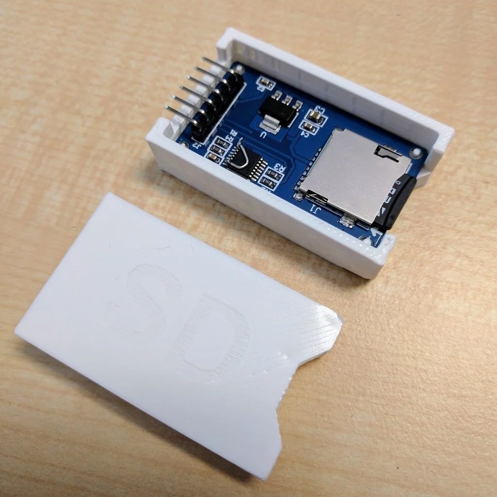 Micro SD Card Reader Case for Arduino, Electronics Project, etc ...