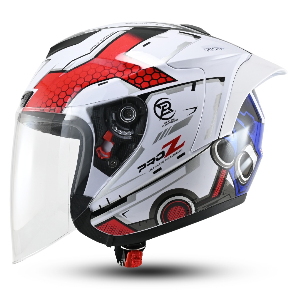 Bipplast Pro Z Motif Helm Half Face Kekinian SNI Spoiler Pria Wanita - Gambar 3