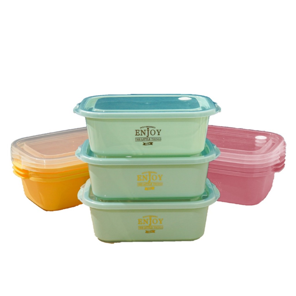 CaTalina 3 Pcs Plastic Storage Set Wadah Plastik Premium 1300 ml - Gambar 3