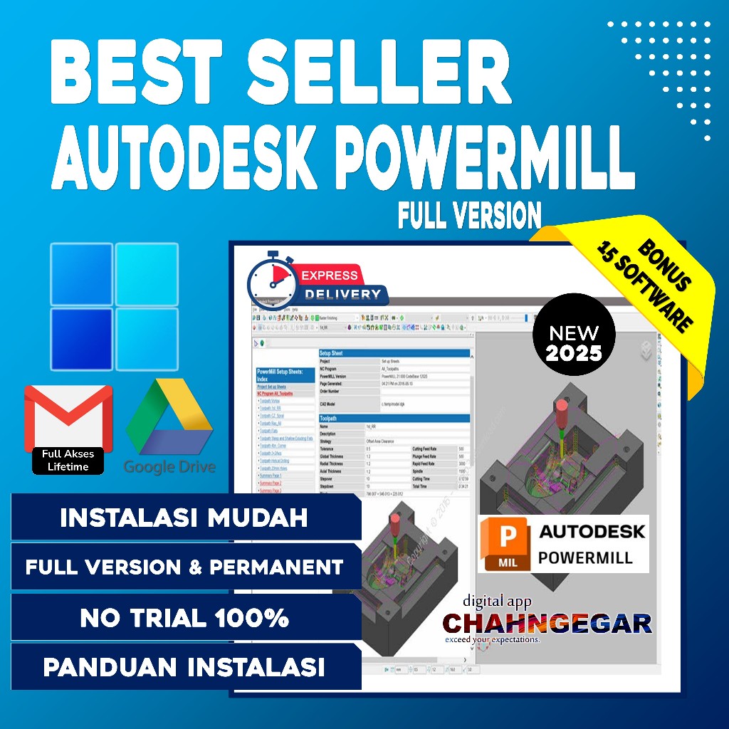 Autodesk PowerMill Ultimate 2026 HF1 Full Software CAM CNC Chisel Line ...