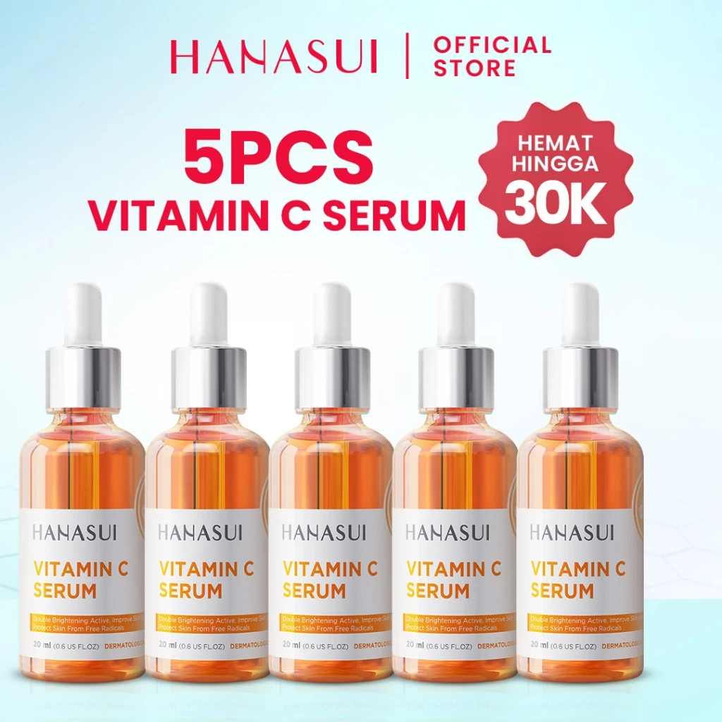 [5pcs Hemat] Hanasui Serum Vitamin C - Mencerahkan & Pudarkan Bintik Hitam 2% Vitamin C 2% Niacinamide 1% Betaine