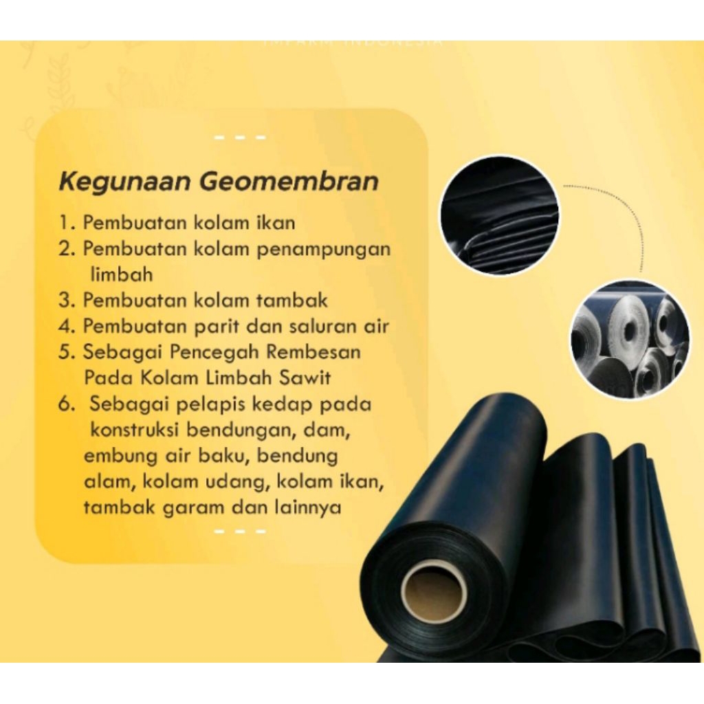 Geomembrane Hdpe lebar 4 meter Tebal 200/300 micron - Gambar 4