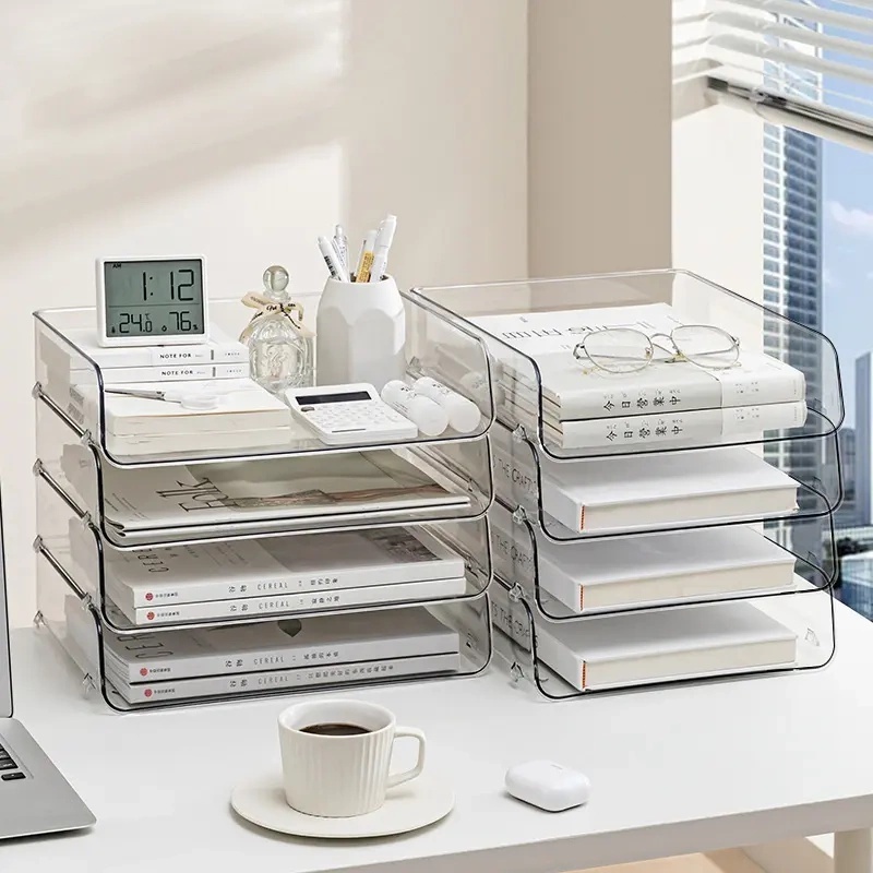 Magazine Keeper File Box Rack Multi-Purpose Document File Organizer ...