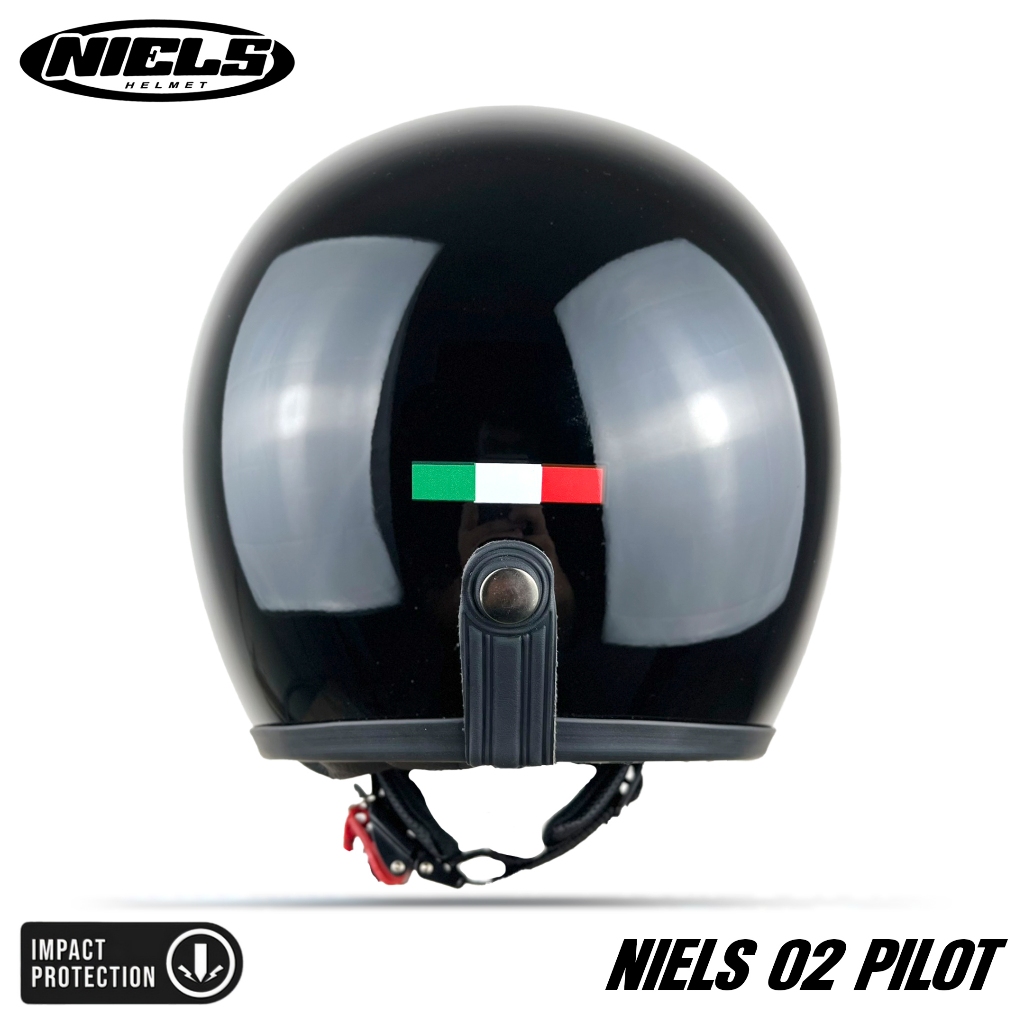 NIELS - Helm Bogo Retro 02 Pilot Dewasa Kaca Pilot SNI Motorcycle - Gambar 4