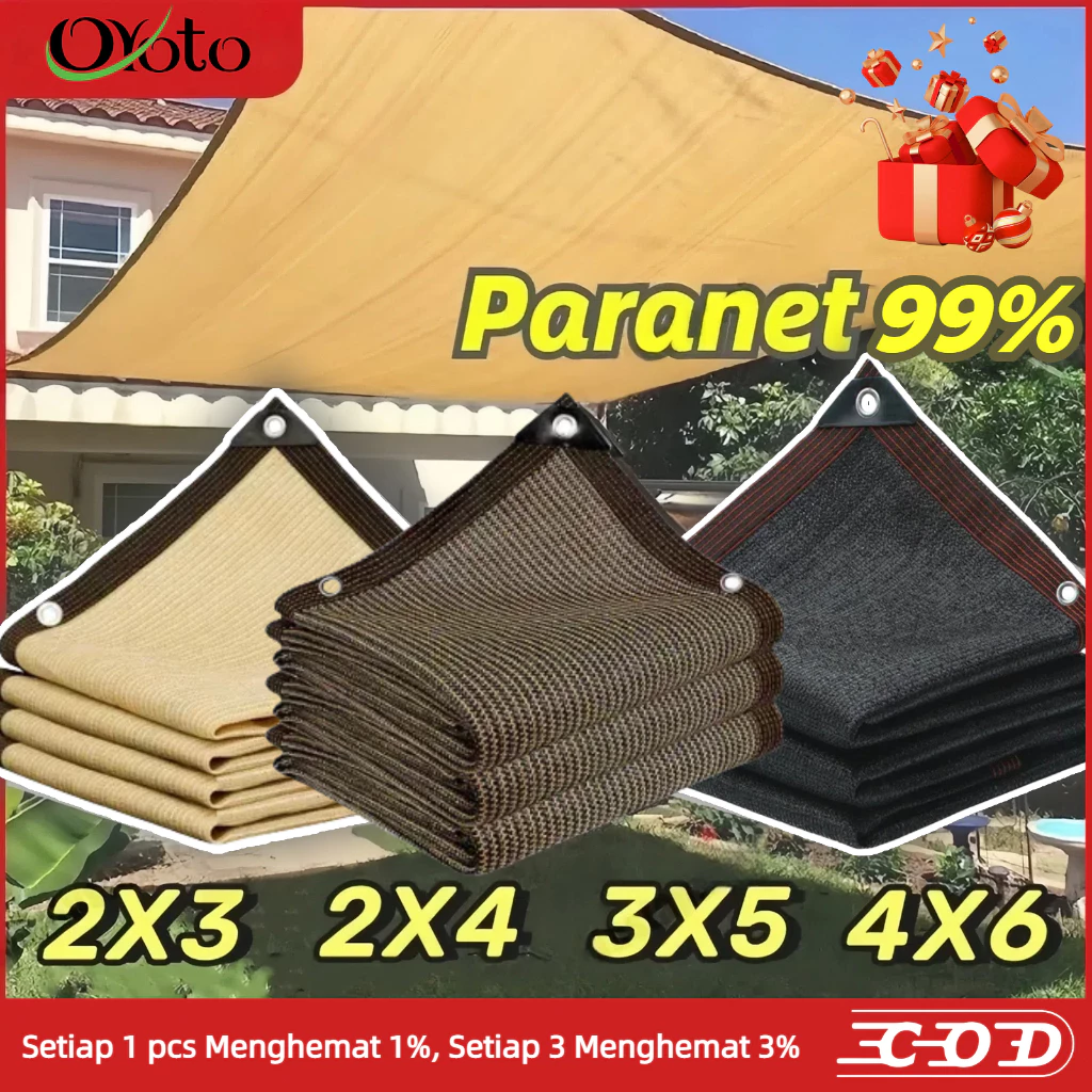 Paranet 99% Anti UV Sunshade Net Tabir Surya Jaring Jaring Kebun Jaring Rumah Kaca Jaring Tabir
