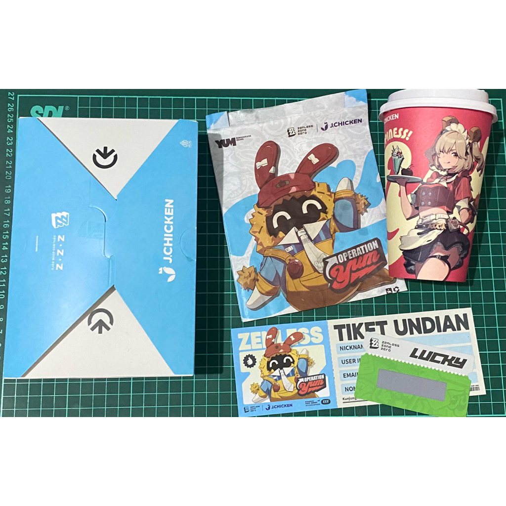 Zenless Zone Zero ZZZ x J Chicken Collab Offi Merchandise Box Package ...