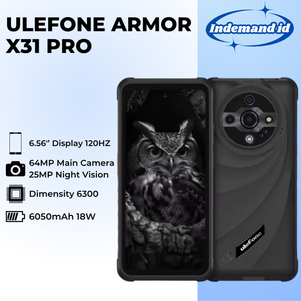 Ulefone Armor X31 Pro 5G 6.65'' 120HZ Android 14 8GB 256GB 6.56 25MP 64MP 6050mAh