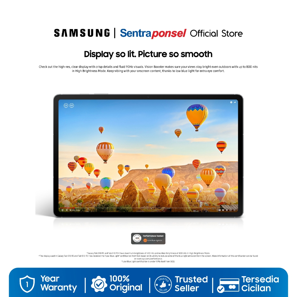 Samsung Galaxy Tab S10 FE 5G 8GB/128GB Tablet AI / Galaxy AI / Layar besar - Garansi Resmi Samsung Indonesia - Gambar 3
