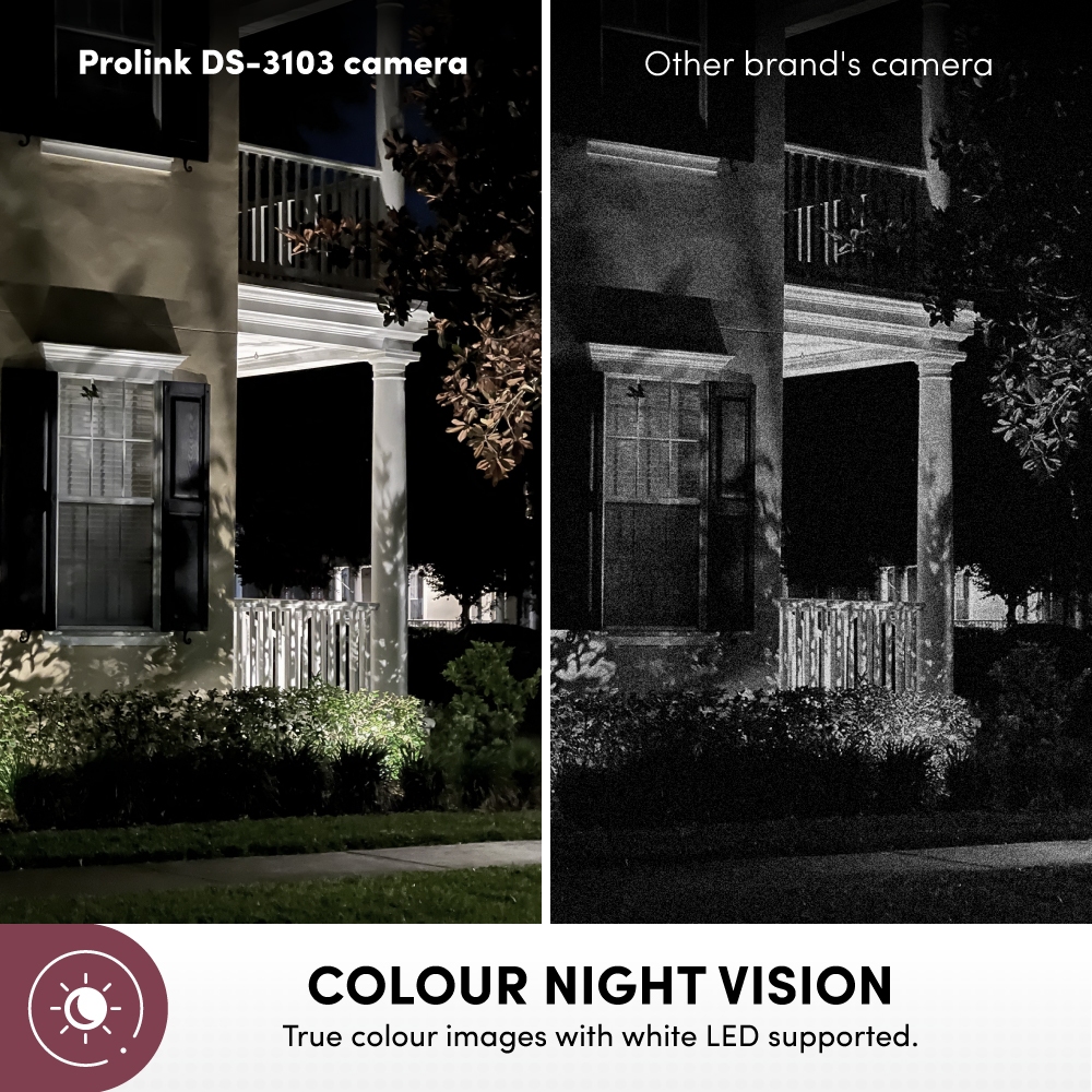 Bundle 3 pcs Prolink 4MP Smart IP Cam CCTV Wifi Dual Band Outdoor QHD 360° View Resolusi 2,5K Kamera IP65 Tahan Debu dan Air 2 Way Audio Motion and sound detection Support ONVIF - Gambar 4