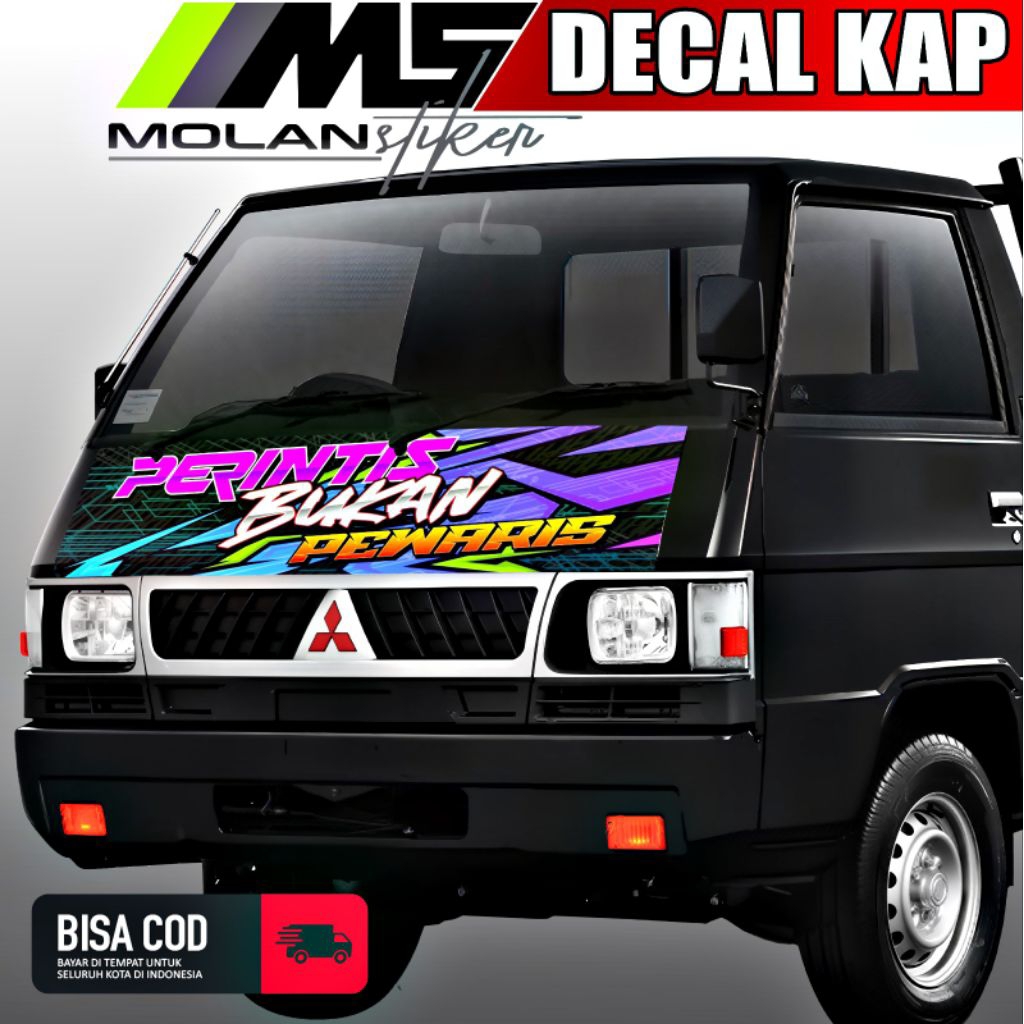 Decal Sticker Striping Variation Front Cabin L300 Pickup Decal/ Hood ...