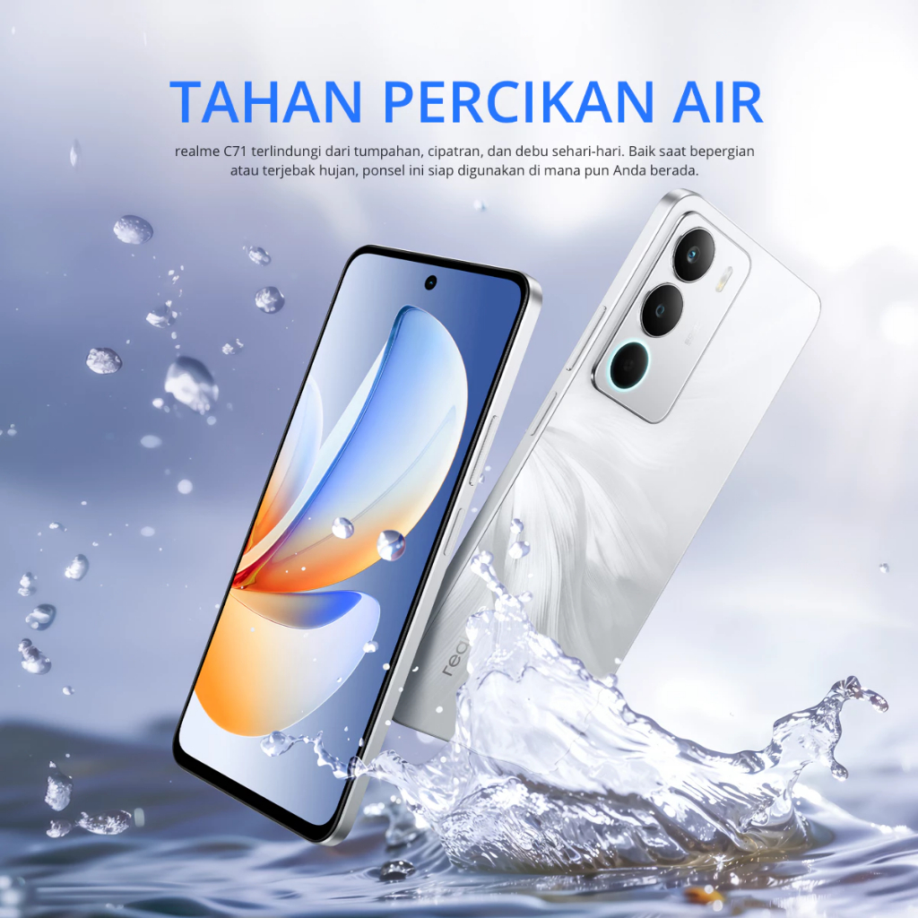 realme C71 4GB+128GB* | 6300mAh Massive Battery & 45W Fast Charge | 120Hz Eye Comfort Display | AI Experience - Gambar 3