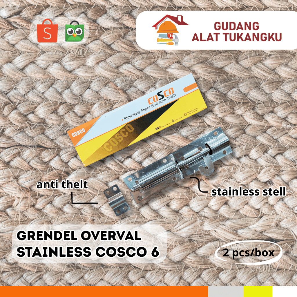 COSCO 6 STAINLESS OVERVAL GRENDEL | Shopee Singapore