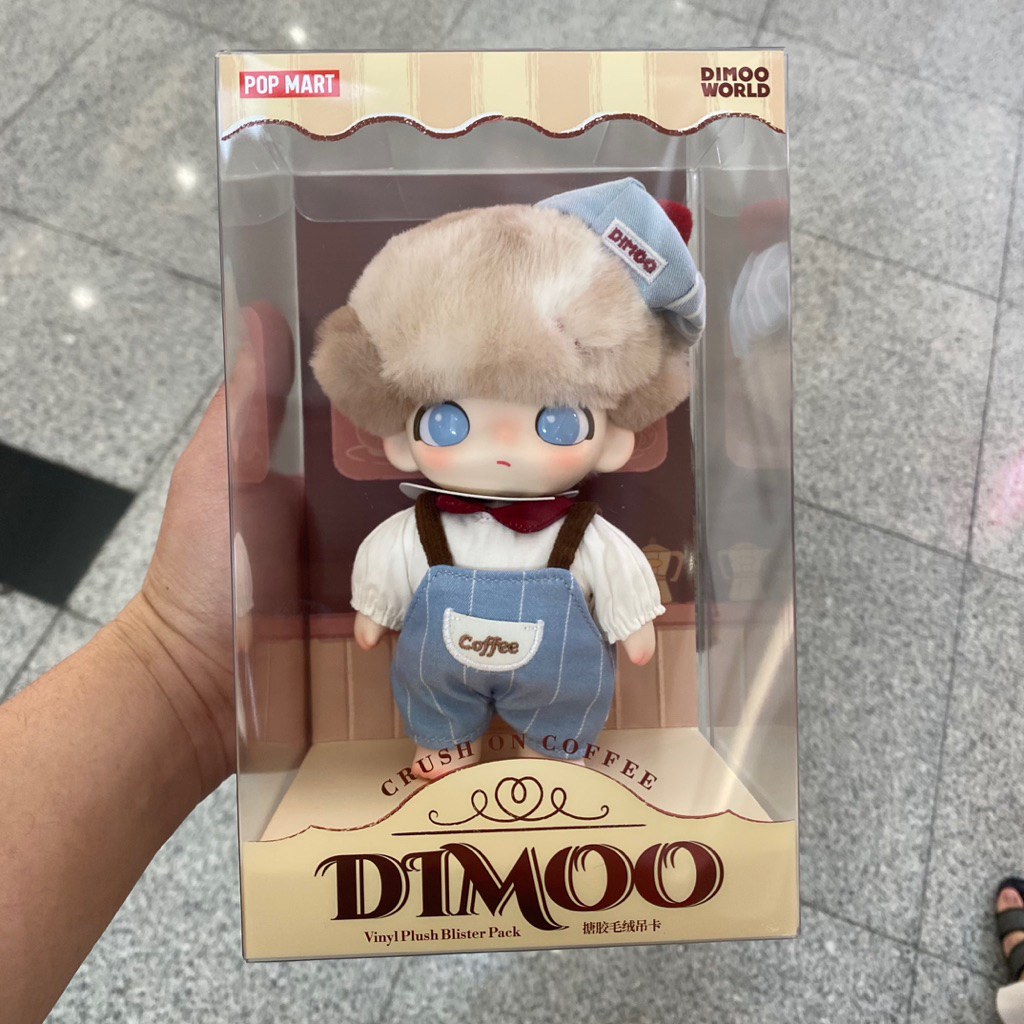 POP MART DIMOO Crush on Coffee Series - Vinyl Plush Blister Pack Action ...