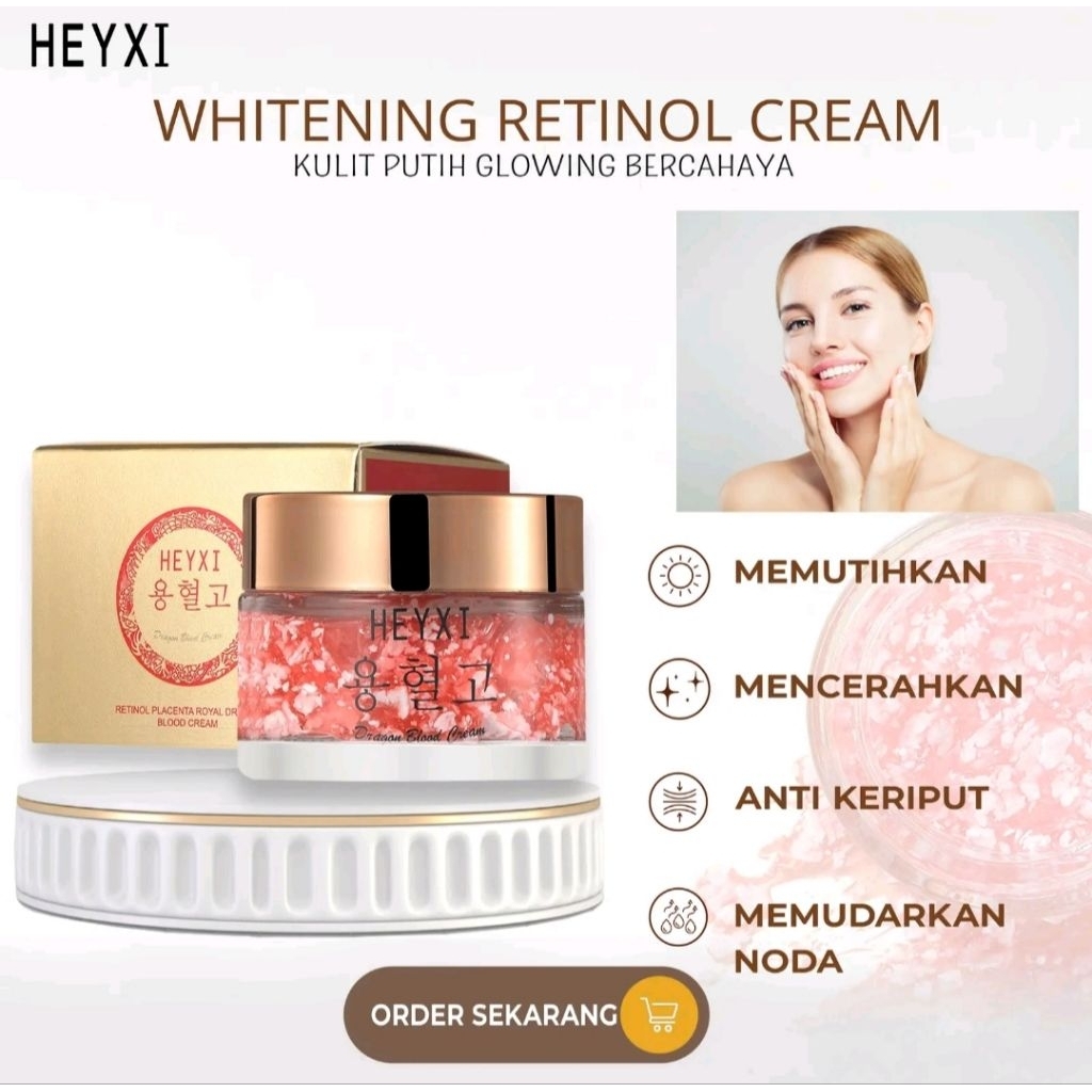 HEYXI Glowing Cream Whitening Brightens Skin Tone | Shopee Singapore