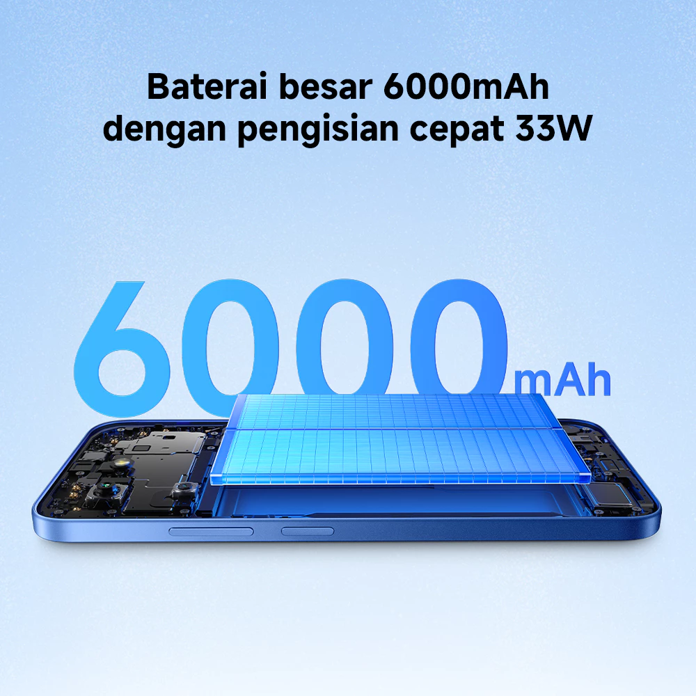 Xiaomi Redmi 15C (6GB/128GB) (8GB/256GB) | Baterai besar 6000mAh dengan pengisian daya 33W | Desain ramping dan elegan | Layar Imersif 6.9" 120Hz | 50 MP kamera ganda AI [Offical Store] - Gambar 2