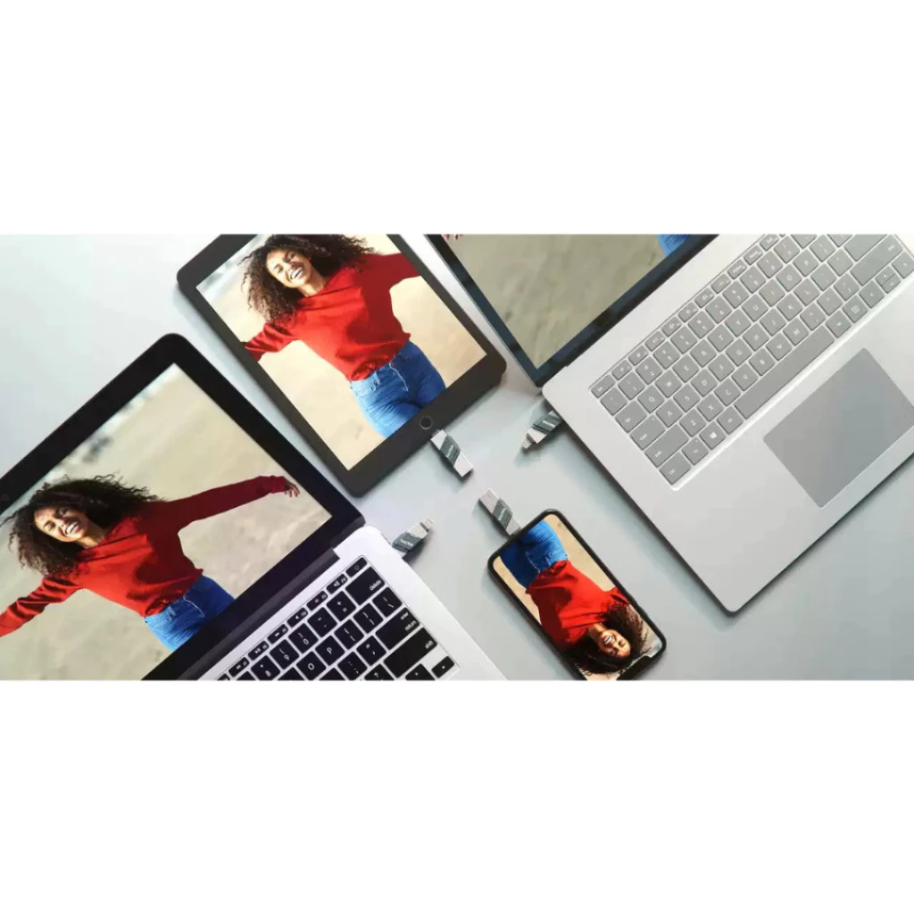 SANDISK Flashdisk Otg Lightning 64gb /128gb / 256gb iXpand Flip USB 3.1 Garansi Resmi 2 Tahun - Gambar 3