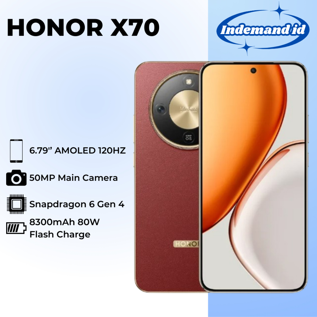 Honor X70 5G 6.79'' AMOLED 120HZ Snapdragon 6 Gen 4 8300mAh 80W