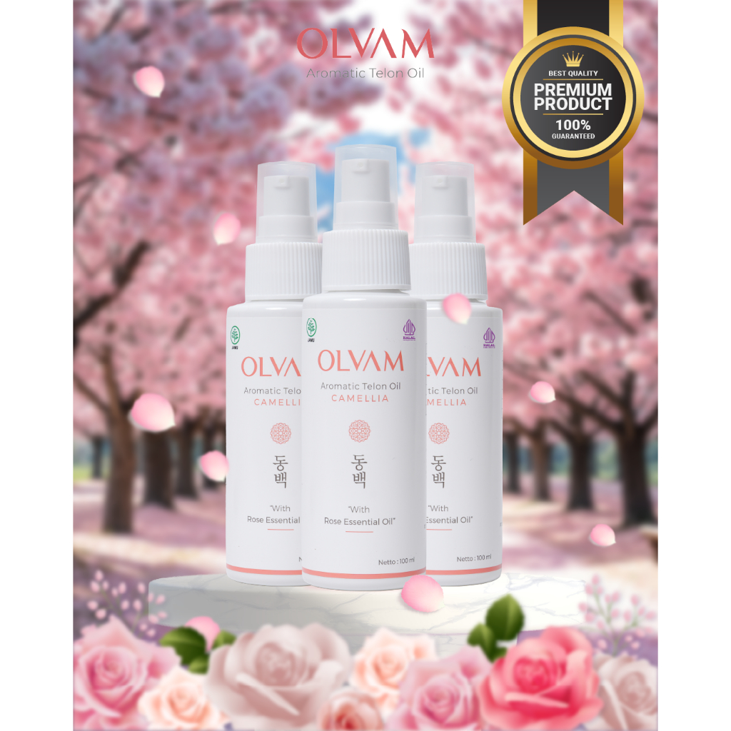 (TERLARIS) Bundling hemat 3pcs 100ml Minyak Telon Premium Olvam dengan Rose Essential Oil - Gambar 2