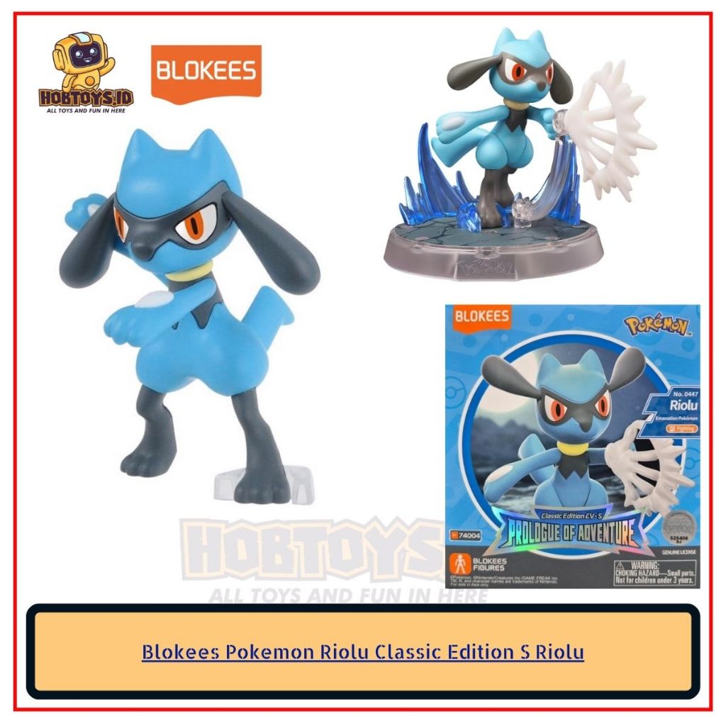 Pokemon Riolu Classic Edition S RioluBlokees | Shopee Singapore