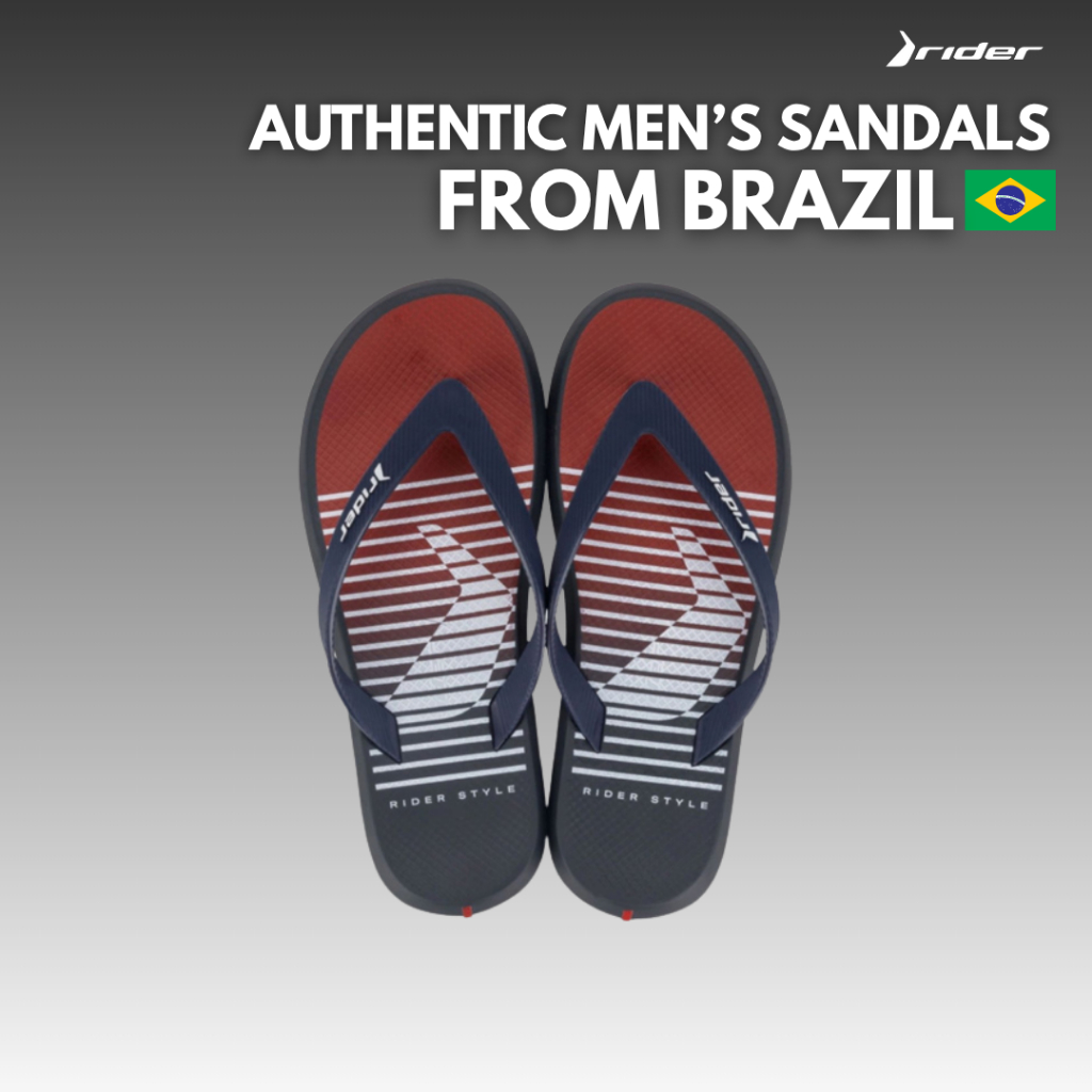 Rider R1 Style Dedo Ad Blue Red - Elegant Men's Flip Flops | Shopee ...