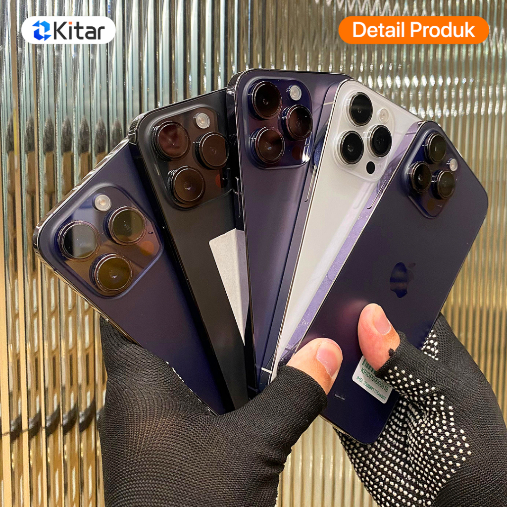 iPhone 14 Pro Max ex iBox Beacukai IMEI Permanen Garansi 12 Bln 100% Original Second iPhone FULLSET 128GB 256GB 512GB 1TB - Gambar 3